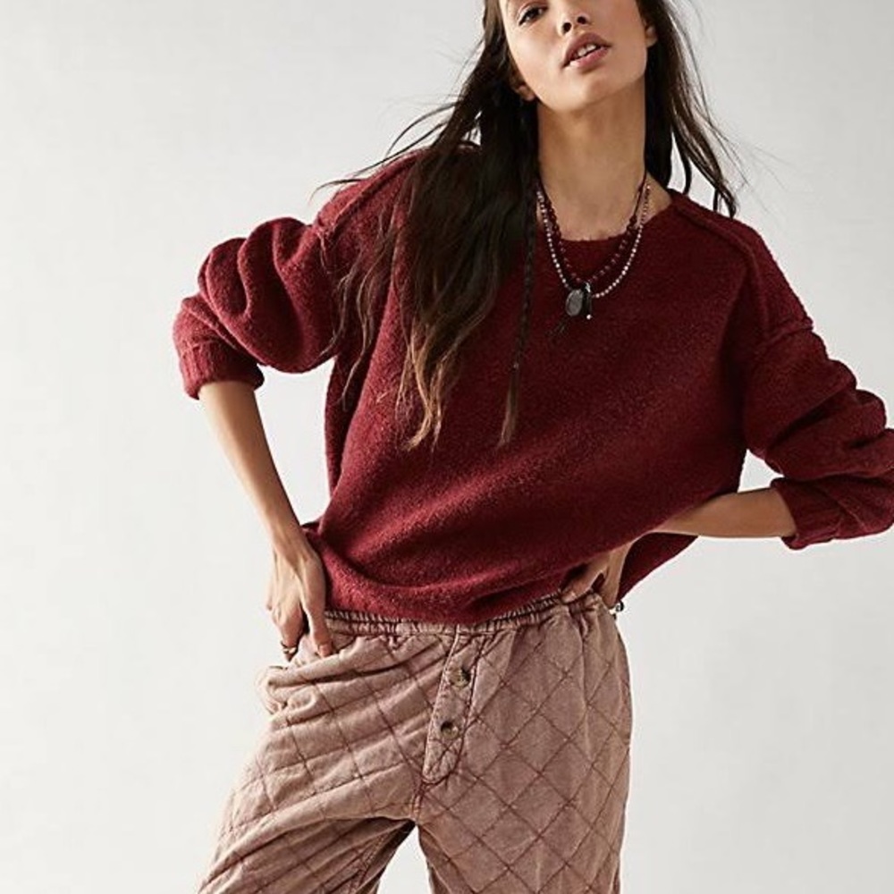 Free People Care Eastwood Tunic- Rhubarb